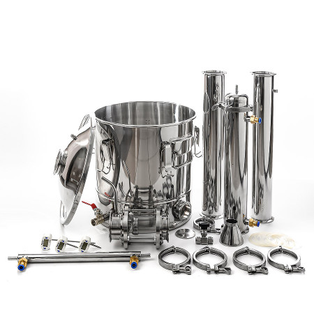 Packed distillation column 30/350/t with CLAMP 3 inches в Мурманске